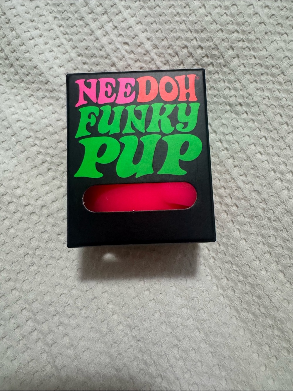Schylling  NeeDoh Funky Pup Neon Pink Stress Toy